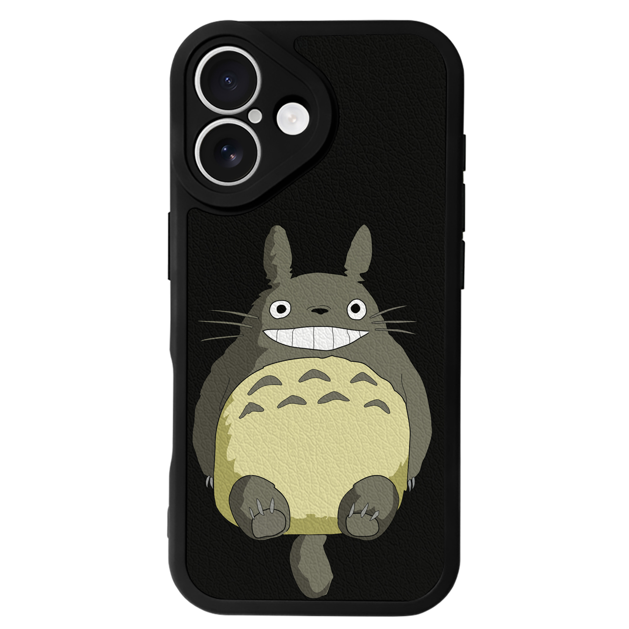 （画像用） となりのトトロ 草壁メイ 草壁サツキ My Neighbor Totoro Satsuki Kusakabe Mei Kusakabe 【iPhone 16シリーズ対応】シリコンスマホケース（レザー調） 材質：シリコン
